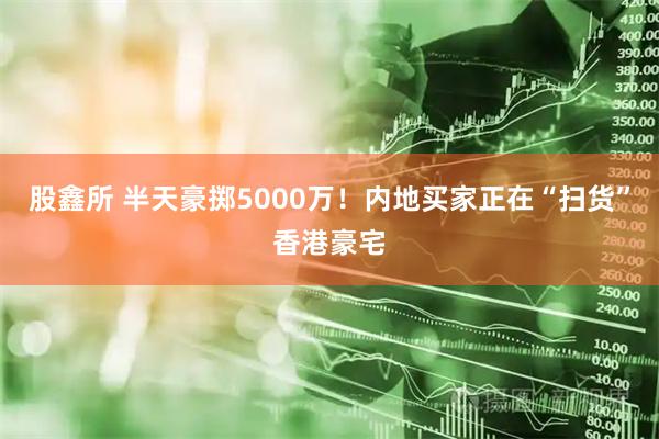 股鑫所 半天豪掷5000万！内地买家正在“扫货”香港豪宅